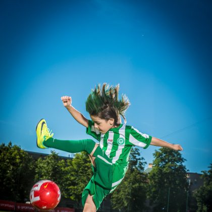 Child Playing in Green Grass in Summer – Natural Children's Photography
